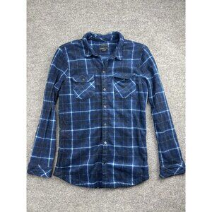 O'Neill Flannel Shirt Mens Large Plaid Tailored Fit Long Sleeve Button Front